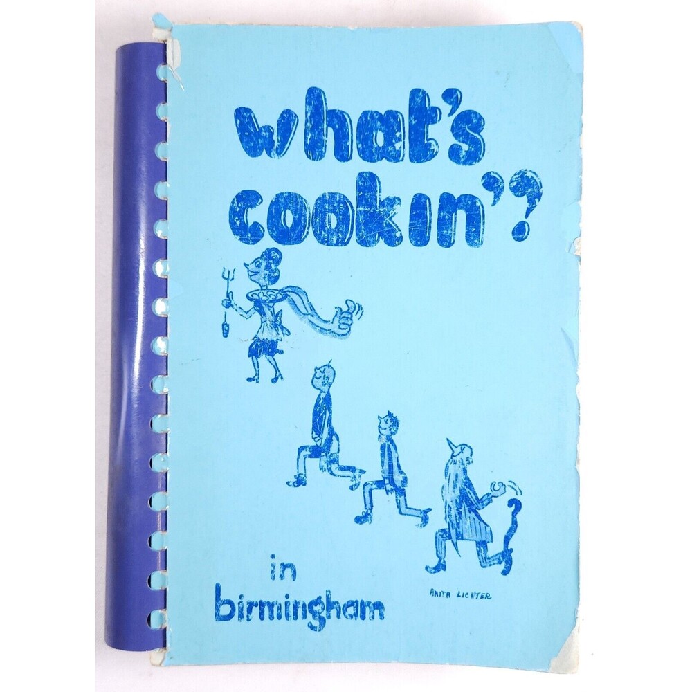 1955 Whats Cookin Birmingham B'nai B'rith Women Alabama Jewish Cookbook Recipes